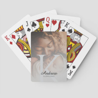 Luxury Personalized Poker Style Design with Photo Playing Cards