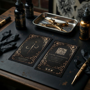 Luxury Piercing Artist Celestial Business Card