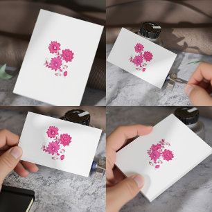 Luxury Pink Floral Business Cards
