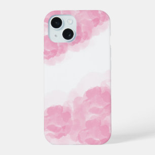 Luxury Pink Magic Rose Watercolor Abstract Art iPhone 15 Case