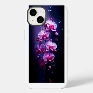 Luxury Pink Orchid Flowers iPhone 14 Case