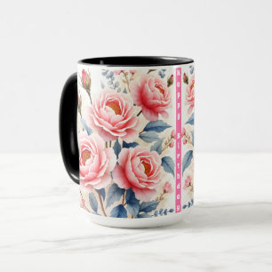 Luxury Pink Roses Beautiful Modern Collection Mug