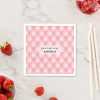 Luxury Pink Tufted Diamond Pattern
