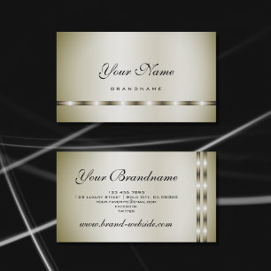 Luxury Platinum Coloured Effect Design Professiona Business Card