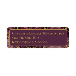 Luxury Plum Purple And Gold
