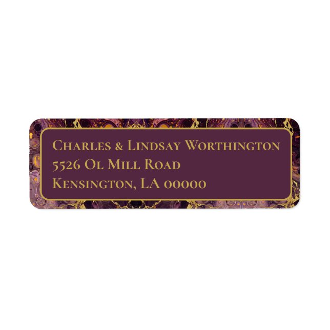 Luxury Plum Purple And Gold (Front)