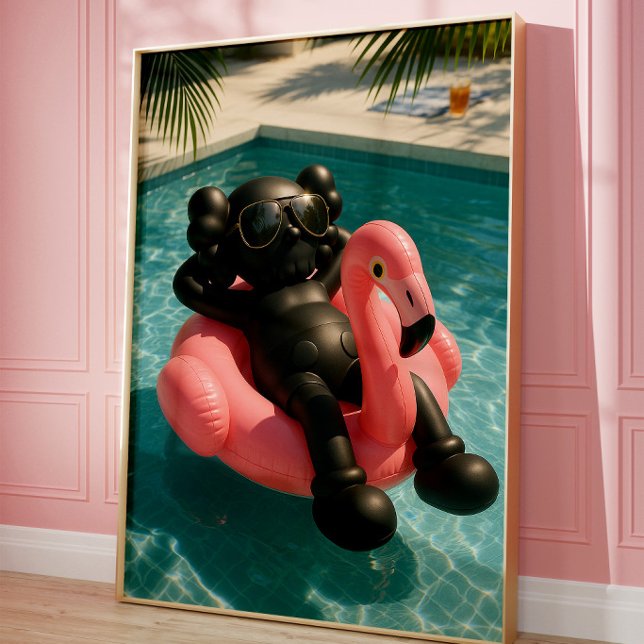 Luxury Pool Vibes Poster | Summer Flamingo (Creator Uploaded)