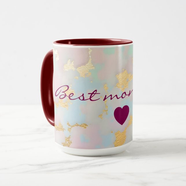 Luxury Popular Blush Pink Mint Gold Collection Mug (Front Left)