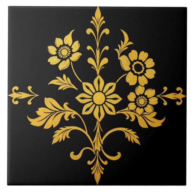 Luxury Popular Elegant Floral Collection Tile (Front)