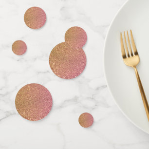 Luxury Precious Gold Pink Glitter Confetti