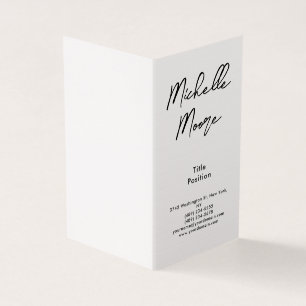 Luxury Premium Linen Black & White Minimalist Business Card