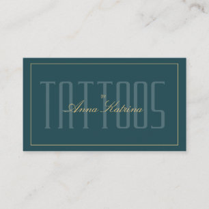 Luxury Premium Tattoo Artist Appointment Business Card
