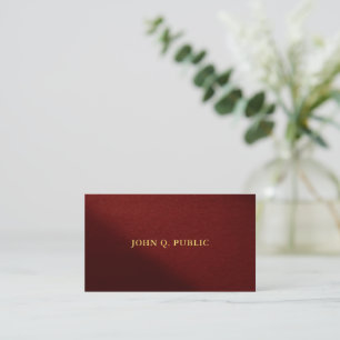 Luxury Premium Thick Gold Text Elegant Template Business Card