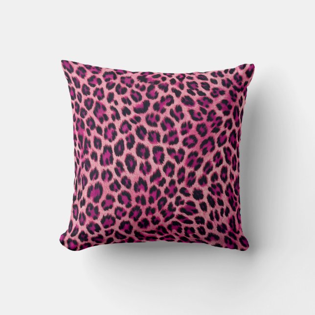 Luxury Printed Leopard Pillow - Stylish Home Decor (Front)