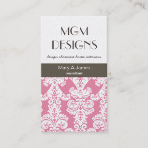 luxury professional damask Business Cards