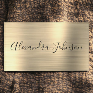 Luxury Professional Gold Foil Modern Name Tag
