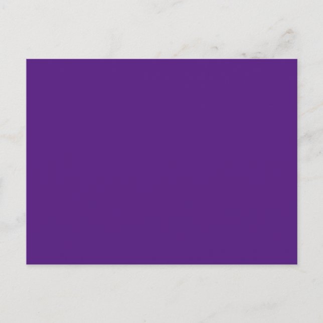 Luxury Purple Custom Invitation Postcard (Front)
