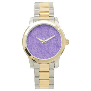 Luxury Purple Rose Popular Floral Watch