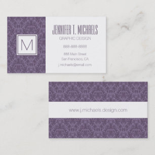 Luxury Purple Wallpaper Business Card