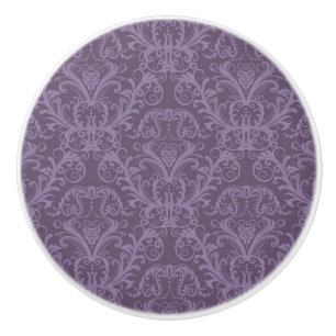 Luxury Purple Wallpaper Ceramic Knob