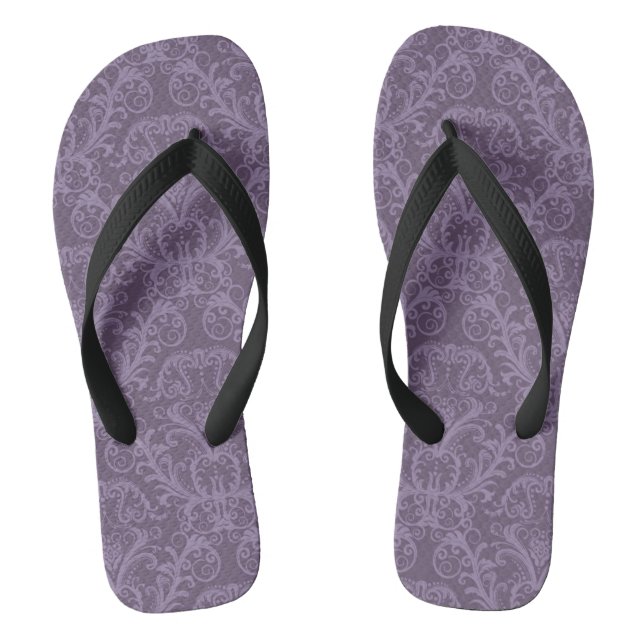 Luxury Purple Wallpaper Jandals (Footbed)