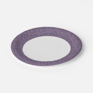 Luxury Purple Wallpaper Paper Plate