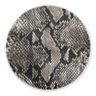 Luxury Python Snake Skin - Rich Elegant Fashion  Ceramic Knob