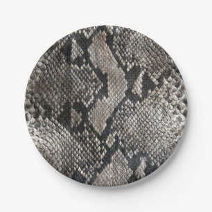 Luxury Python Snake Skin - Rich Elegant Fashion Paper Plate