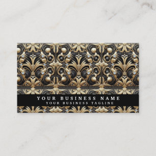 Luxury QR Code Art Deco Business Cards