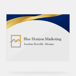 Luxury Real Estate Agent Acrylic Sign