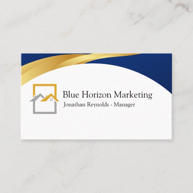 Luxury Real Estate Agent Business Card (Front)