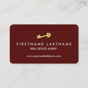 Luxury Real Estate Agent Business Card