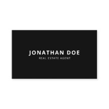 Luxury Real Estate Agent Elegant Black QR Code 