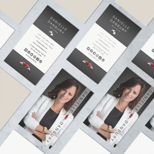 Luxury Real Estate Agent Photo Design Business Card