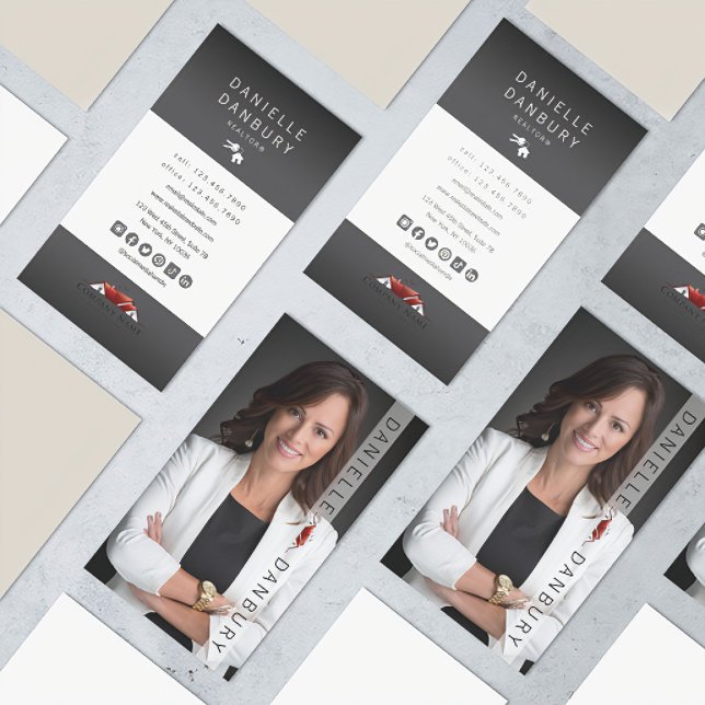 Luxury Real Estate Agent Photo Design Business Card (Luxury Real Estate Agent Photo Design Business Card)