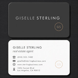 Luxury Real Estate Agent Professional Business Card