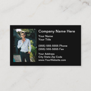 Luxury Real Estate Business Card With Photo