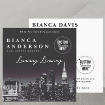 Luxury Real Estate Business Logo Photo QR Code 