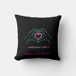Luxury Realistic Couple Holding Hands Gold Ring An Cushion