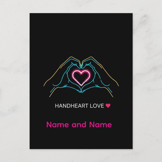 Luxury Realistic Couple Holding Hands Gold Ring An Postcard (Front)