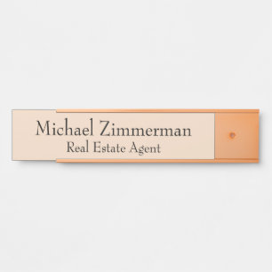 Luxury Realtor Real Estate Agent Office Door Sign