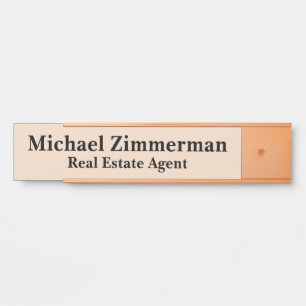 Luxury Realtor Real Estate Agent Office Door Sign