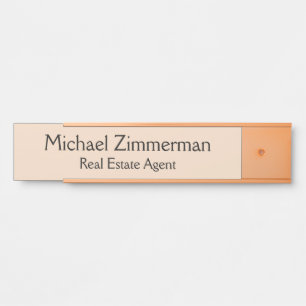 Luxury Realtor Real Estate Agent Office Door Sign
