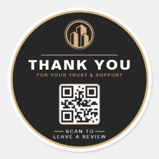 Luxury Realtor Thank You Sticker