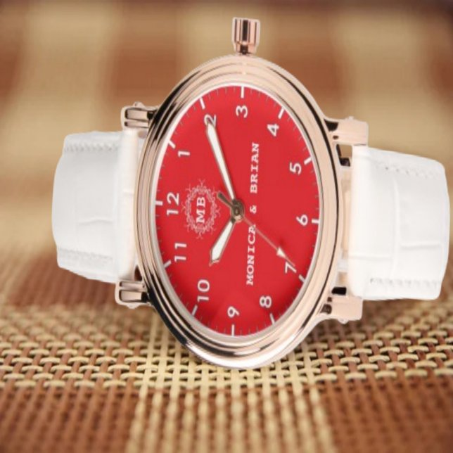 Luxury red Monogram Watch (Creator Uploaded)