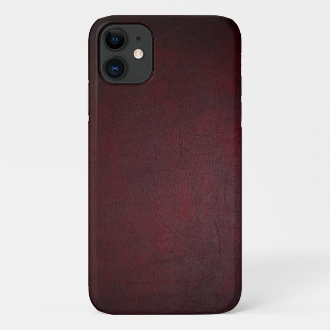 Luxury Red Premium Textured Design Case-Mate iPhone Case (Back)