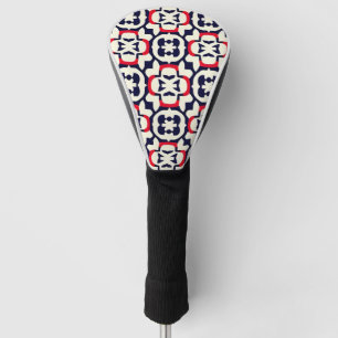 Luxury Red White and Blue Golf Head Cover