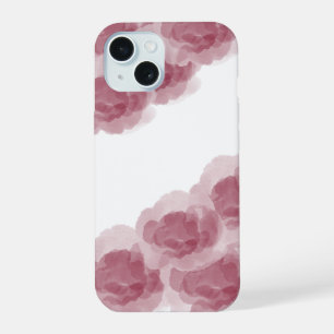 Luxury Red Wine Magic Rose Watercolor Abstract Art iPhone 15 Case