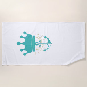 Luxury Riviera Yacht Club Custom Beach Towel