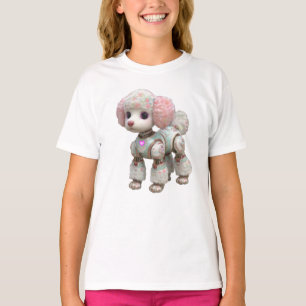 Luxury Robot Poodle Art Print for Pet Lovers T-Shirt